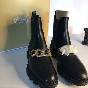 Michael Kors Scarlett Chain Ankle Boots